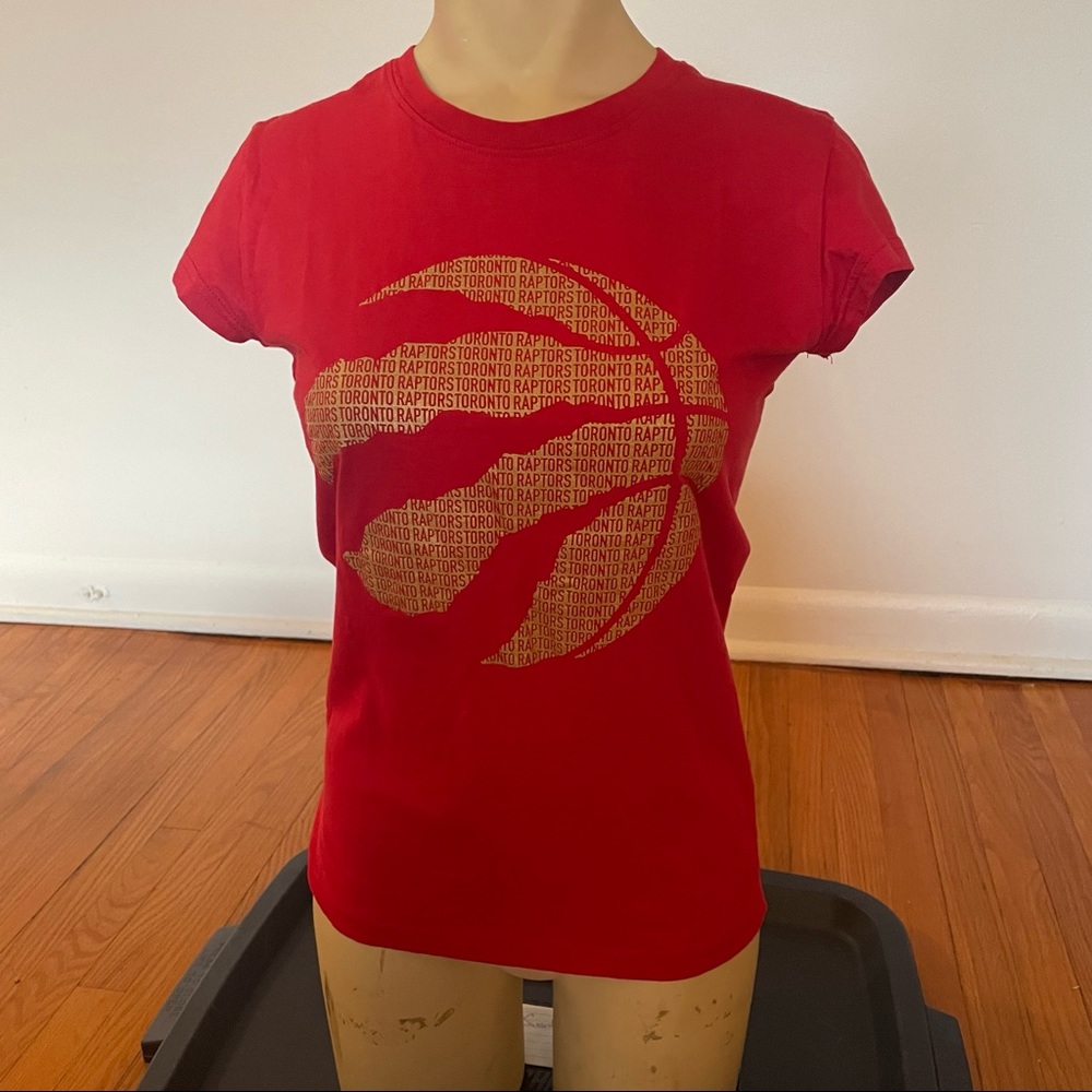Red Toronto Raptors NBA Logo T Shirt
